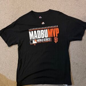 Majestic Black World Series MVP Tee 2014 Madison Bumgarner